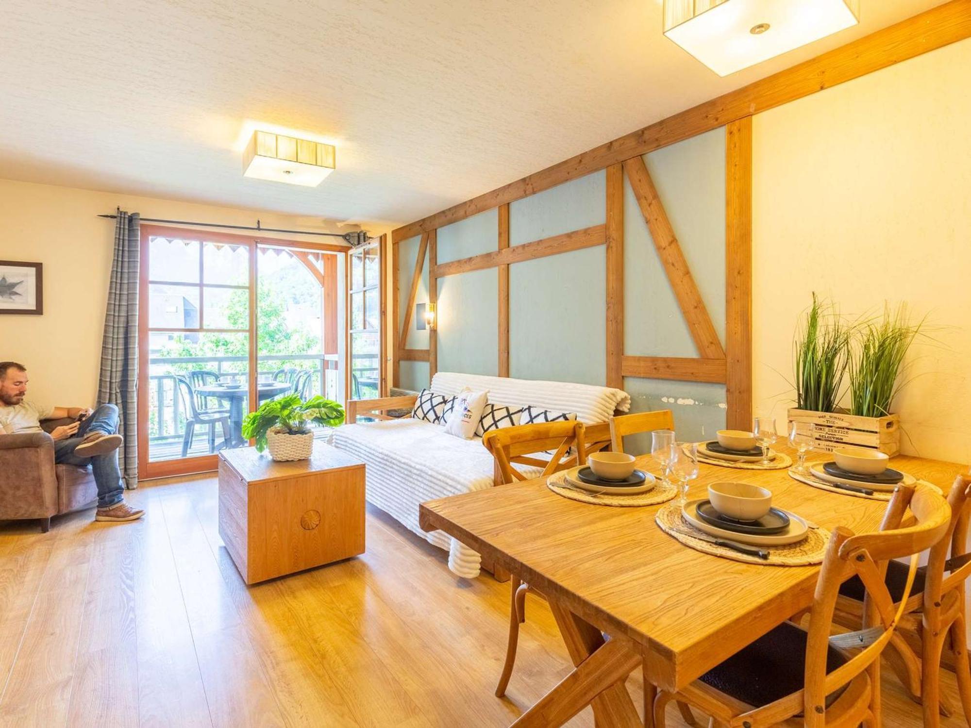 Appartement 10 Pers Avec Piscine, Sauna Et Parking En Centre-Ville De Saint-Lary-Soulan - Fr-1-296-394 Exterior foto